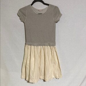 Bonpoint Kids/ Teens Glittery Gray and Cream Casual or Special Occasion Dress 12